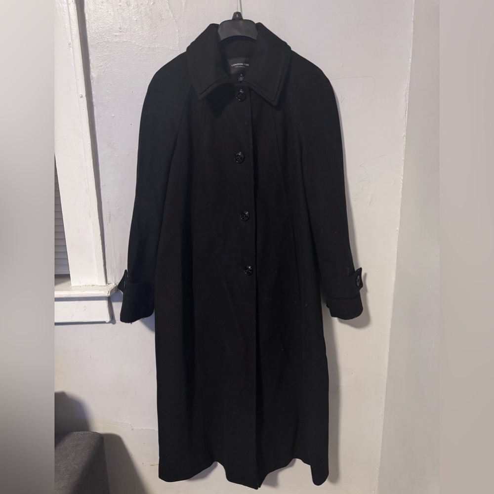 London Fog Classic Black Women's Cape